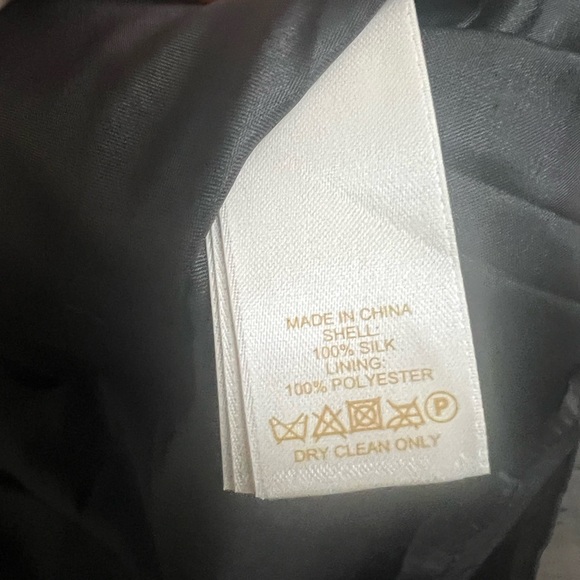 SOLDKate Spade 100 💯 Silk Blend Skirt size 6 black cream - Picture 7 of 10